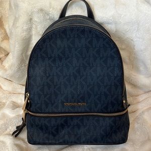 Michael Kors Classic Signature Navy Backpack